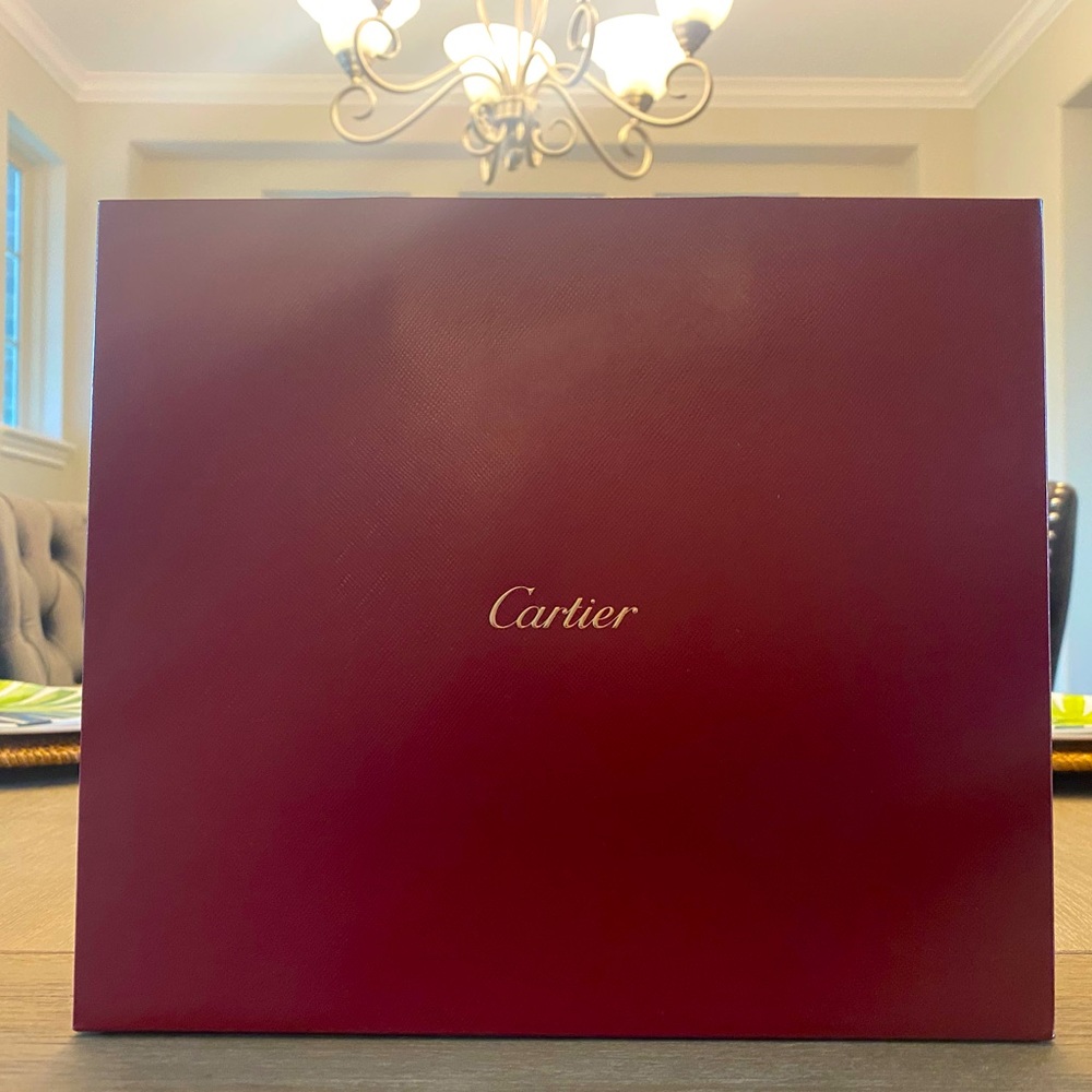 Authentic Cartier paper bag.